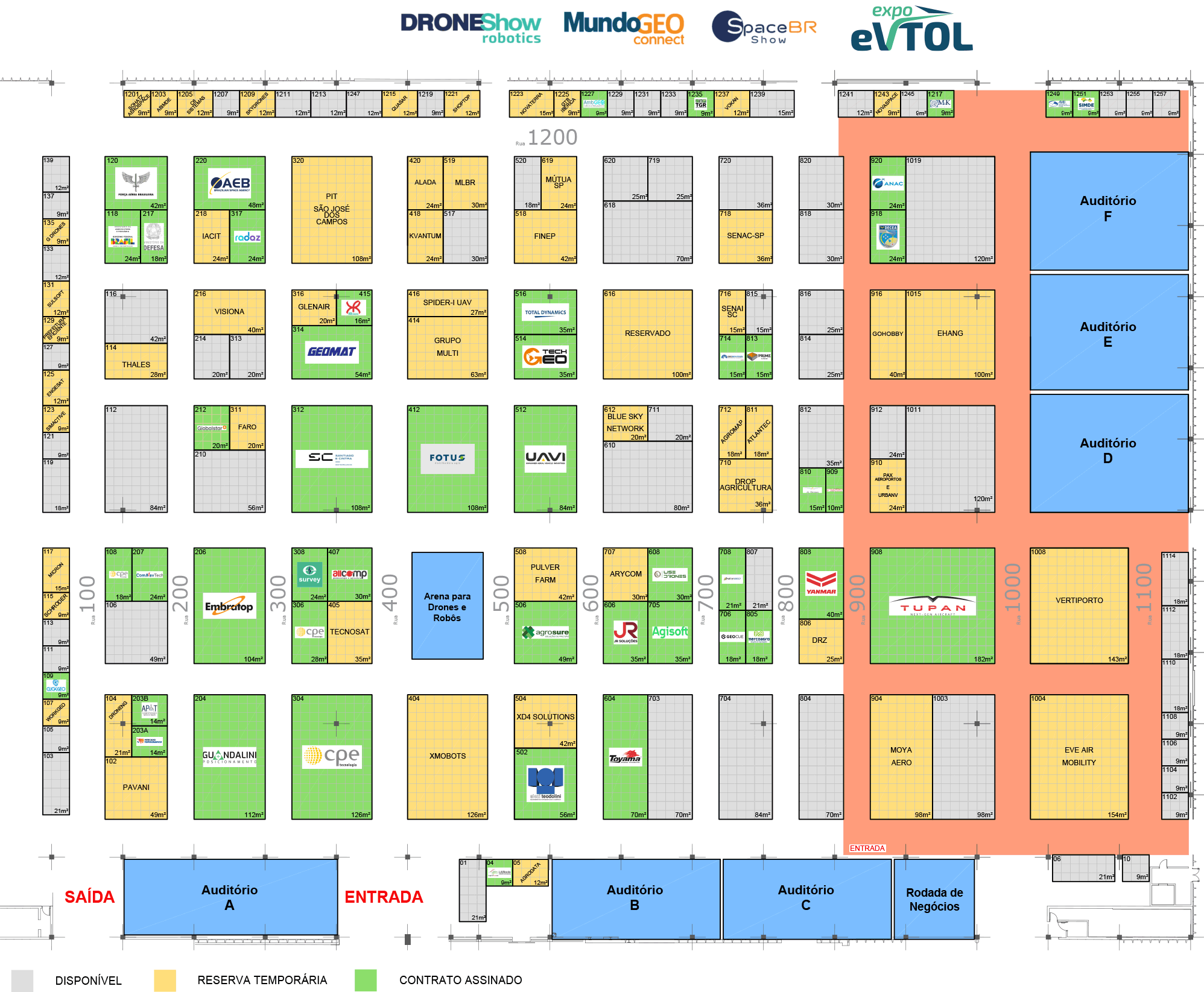 Planta feira MUNDOGEO-CONNECT 2026