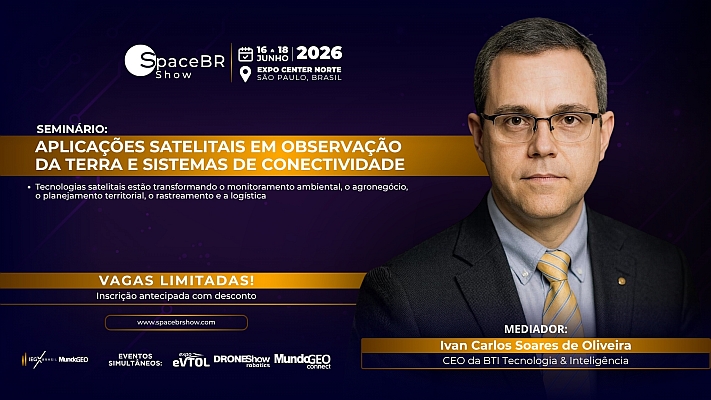 Seminário na SpaceBR Show debaterá Satélites em ObT e Conectividade Seminário na SpaceBR Show debaterá Satélites em ObT e Conectividade