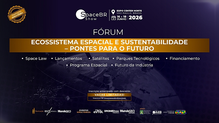 Fórum no SpaceBR Show debaterá o Ecossistema Espacial