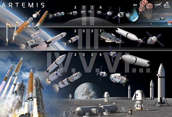 NASA altera cronograma e atualiza programa lunar Artemis